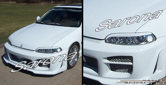 Custom Honda Civic  Coupe & Sedan Eyelids (1992 - 1995) - $59.00 (Part #HD-008-EL)